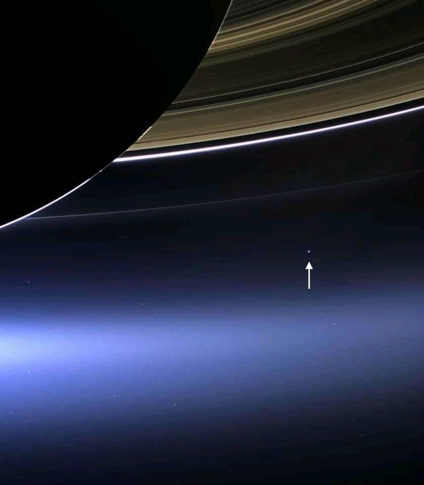 La Terra vista dalla sonda Cassini